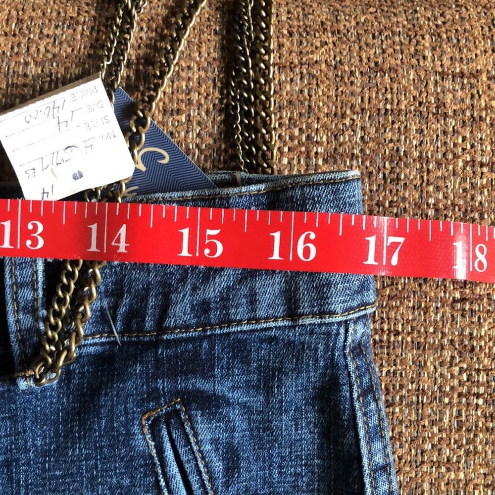 Blue Wide Leg Jeans - Picture 6 of 10